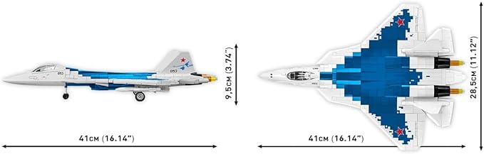 COBI Armed Forces SU-57 Felon Plane Building Set 928 Pieces
