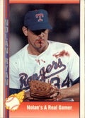 1991 Pacific Ryan Texas Express I #92 Nolan's a Real Gamer/(Bloody lip and/blood all o