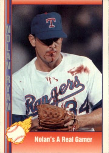 1991 Pacific Ryan Texas Express I #92 Nolan's a Real Gamer/(Bloody lip and/blood all o