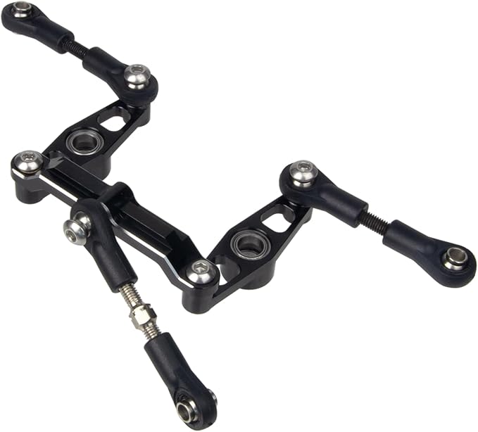 1/10 RC Car Aluminum Ball Bearing Crank Steering Arms Set for Tamiya TT-02 / TT-02D / TT-02E Racing Car Upgrade Parts