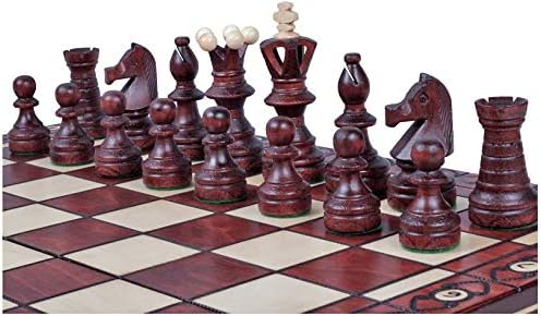 Wooden Chess Pieces Embassy- Felted Weighted Nice Looking - Chessmen ONLY