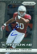 Sports Memorabilia Stepfan Taylor Autographed Football Card (Arizona Cardinals) 2013 Panini Prizm No.287 Rookie