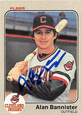 Sports Memorabilia Autograph Warehouse 246266 Alan Bannister Autographed Baseball Card - Cleveland Indians 1983 Fleer - No. 401