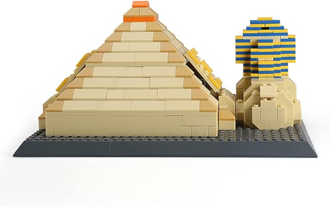 643Pcs Great Pyramid of Giza &amp Sphinx Egypt Building Set World Landmark Architecture Model Collectible Toy for Kids and Adults