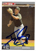 Sports Memorabilia Autograph Warehouse 247492 Jonny Gomes Autographed Baseball Card - Tampa Rays 2004 Topps Total - No. 749