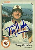 Sports Memorabilia Autograph Warehouse 345204 Terry Crowley Signed Baseball Card - Baltimore Orioles 67 1983 Fleer No. 55