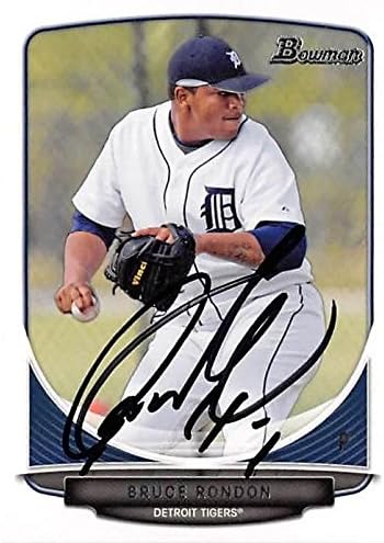 Sports Memorabilia Autograph Warehouse 302278 2013 Bruce Rondon Autographed No.BP24 Baseball Card - Detroit Tigers