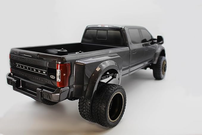 Helidirect CEN Racing 1/10 RC Crawler - F-450 SD KG1 Wheel Edition 4WD RTR Truck All-Terrain Water-Proof Axial SCX10 for RC Hobbyists Grey Titanium