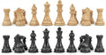 Handcrafted Premium Marble Chess Pieces Set – Elegant 32-Piece Replacement for 12-15 Inch Chess Boards Storage Box (Black and Onyx)