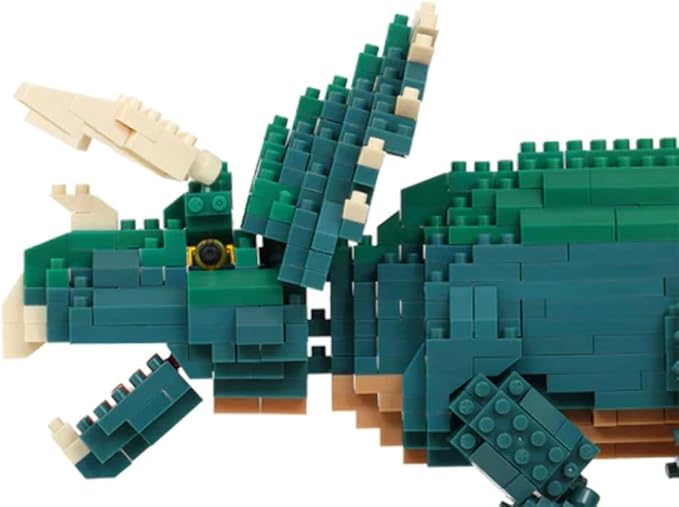 nanoblock - Dinosaurs - Dinosaur Deluxe Edition Triceratops Advanced Hobby Series Building Kit