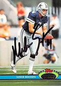 Sports Memorabilia Autograph Warehouse 302307 1991 Mike Saxon Autographed No.456 Football Card - Dallas Cowboys