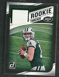 2018 Donruss #1 Sam Darnold Rookie Threads Green Parallel Jersey Card Rookie Card New York Jets