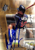 Sports Memorabilia Autograph Warehouse 246132 Matt Lawton Autographed Baseball Card - Minnesota Twins 2001 Upper Deck - No. 32