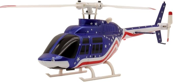 Helidirect RC ERA A60 Bell-206 110-size Auto Stabilized 6-Axis Gyroscope RC Helicopter with Optical Flow Sensor &amp Upgraded Transmitter - Remote Control Helicopter RTF for Beginner &amp Adults (Bl