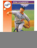 Autograph Warehouse 245995 Tom Candiotti Autographed Baseball Card - Los Angeles Dodgers 1992 Score - No. 68T