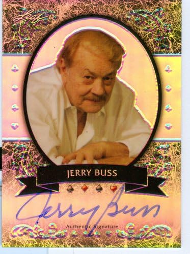 2011 Leaf Metal Authentic Dr. Jerry Buss Autograph Los Angeles Lakers Card #'d 9 of 25