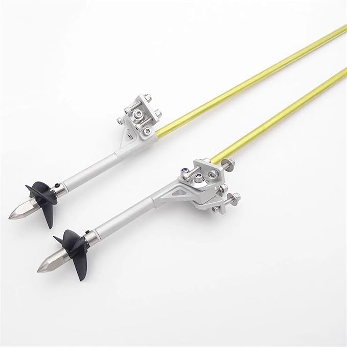 RC Boat 4mm 350mm Flexible Shaft CW CCW Drive Cable Shaft Strut Mount 36mm Propeller for RC Boat Speed Mono V Oval Catamaran(LH and RH)