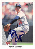 Sports Memorabilia Autograph Warehouse 270002 Kevin Tapani Autographed Baseball Card - Minnesota Twins FT 1990 Leaf - No. 269