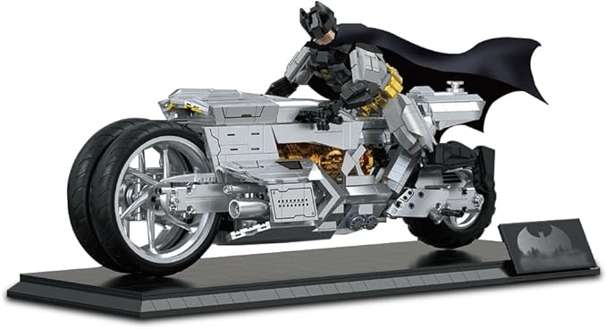 Dark K-Night Motorcycle Building Blocks Set for Adults Classic Vintage Motorbike Model Toy Collectible Gift for Motorcycle Enthusiasts- 2412Pcs