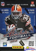 2012 Panini Absolute NFL Football Retail Box with 80 Cards! FOUR(4) TIMES More Cards then the Hobby Box That sells for around $150 ! Look for RC's and Autographs of Andrew LuckRussell Wilson &amp Mo
