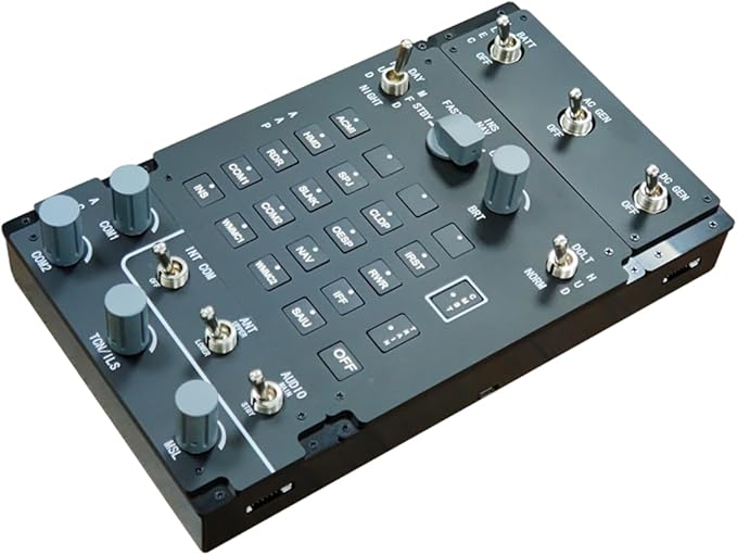 Flight Simulator Controller ACP 3-in-1 Integrated Control Panel for PC Flight Simulators Compatible with JF-17 F/A-18 F16 in DC-S