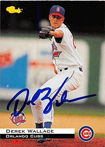Sports Memorabilia Autograph Warehouse 248655 Derek Wallace Autographed Baseball Card - Chicago Orlando Cubs 1994 Classic - No. 134