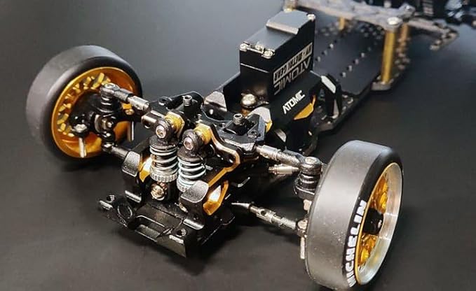 Helidirect Atomic DRZ3 MS RWD Drift Chassis Kit (No Electronic) - Remote Control Car 1/28 RC Drift Car Assemble Kit Without Electronics and Wheels