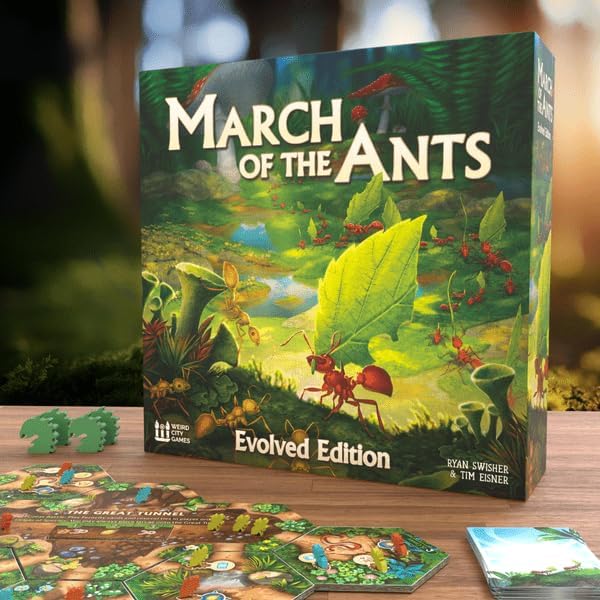 March of The Ants by Weird City Games | Evolved Edition Strategic 4X Board Game | 1-5 Players | 60-90 Min Playtime | Ages 13+