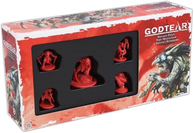 SFG Steamforged Games Godtear The Board Game Bundle: Halftusk Sneaky PEET Helena and Keera Expansion (4 Items)