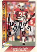 Sports Memorabilia Autograph Warehouse 302326 1993 Aeneas Williams Autographed No.388 Football Card - Arizona Cardinals