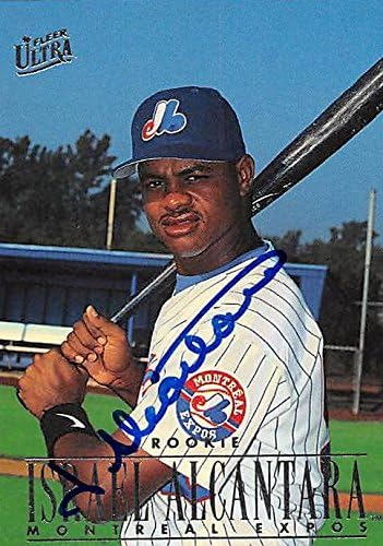 Sports Memorabilia Autograph Warehouse 244717 Israel Alcantara Autographed Baseball Card - Montreal Expos FT 1996 Fleer Ultra - No. 500 Rookie