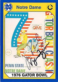 Sports Memorabilia Autograph Warehouse 291255 1990 College Collection Joe Restic &amp Vagas Ferguson Autographed Trading Card - Notre Dame Fighting Irish
