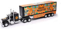 Shop72 1:32 Scale Toy Truck with Trailer Diecast Semi Long Hauler Truck Collectible Long Hauler with Dry Van Trailer Diecast 18 Wheelers Semi Replica Kenworth W900 Model - Dia DE Los Muertos