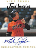Sports Memorabilia Autograph Warehouse 248744 Mike Frank Autographed Baseball Card - Cleveland Indians 1999 Just Minors Rookie - No. 136