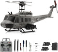 RC ERA C032 RC Helicopter 1/48 Scale 2.4G 6CH UH-1 Huey Flybarless RC Helicopter 6-Axis Gyroscope Stabilization with Altitude Hold &amp 3D Inverted Flight for Adults Enthusiasts(1 Battery)