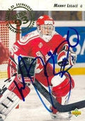 Sports Memorabilia Autograph Warehouse 67480 Manny Legace Autographed Hockey Card Team Canada 1992 Upper Deck No. 585