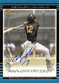 Sports Memorabilia Autograph Warehouse 249349 Napolean Calzado Autographed Baseball Card - Baltimore Orioles 2002 Bowman - No. 424