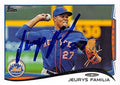 Sports Memorabilia Autograph Warehouse 344676 Jeurys Familia Autographed Baseball Card - New York Mets 2014 Topps No. 375