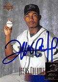 Sports Memorabilia Autograph Warehouse 247401 Jesus Colome Autographed Baseball Card - Tampa Rays 2001 Upper Deck - No. 298