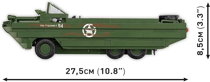 COBI Historical Collection WWII DUKW Amphibia Building Set 508 Pieces