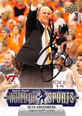 Autograph Warehouse 291445 2011 Seth Greenberg Autographed No.83 Basketball Card - Virginia Tech Coach