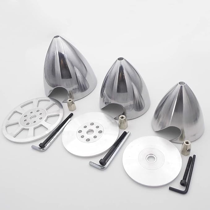 Metal Propeller Spinner Dia 70mm-127mm CNC Plane Spinner for DLE Gasoline Engine DLE20 DLE30 DLE55 DLE111 DLE222 RC Airplane (3.0(76MM))