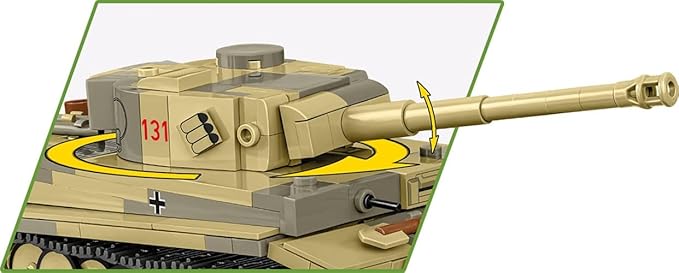COBI Historical Collection WWII Panzer VI Tiger 1 no. 131 Tank Building Set 442 Pieces