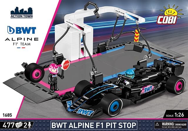 COBI BWT Alpine F1 Pit Stop Building Set 477 Pieces