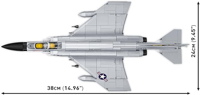 COBI Armed Forces F-4 Phantom II Aircraft Carrier Building Set 703 Pieces