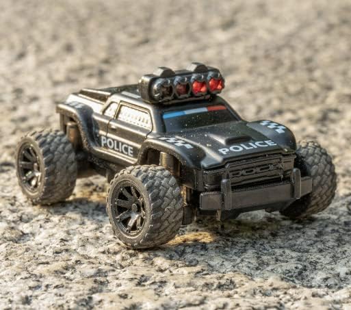 Generic Turbo Racing C82 RTR 1/76 2.4G Mini RC Police Off-Road Truck Full Proportional Vehicle with Remote Controller