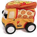 Plush Pizza Car with 2.4GHz Remote – Soft Fabric RC Toy with Music Effects &amp Buildable Top Safe Indoor Play Vehicle for Kids Ages 2+