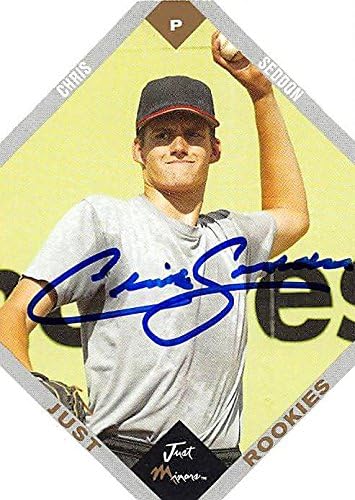 Sports Memorabilia Autograph Warehouse 247647 Chris Seddon Autographed Baseball Card - Tampa Rays 2003 Just Minors Rookie - No. 63