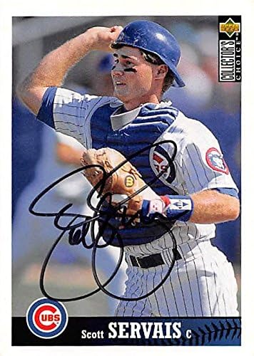 Sports Memorabilia Autograph Warehouse 248535 Scott Servais Autographed Baseball Card - Chicago Cubs 1997 Upper Deck - No. 64