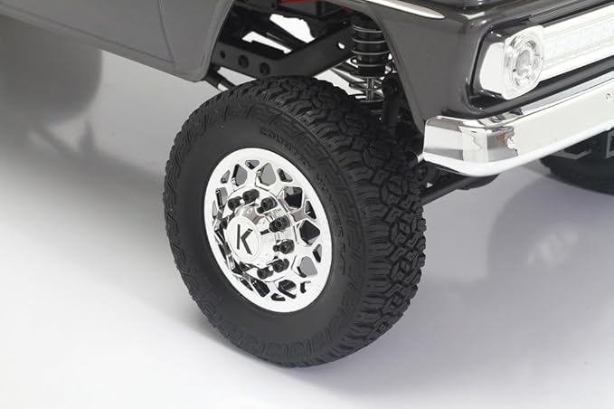Helidirect CEN Racing Sicario 1/10 RTR 4WD Custom Dually RC Truck DL-Series - Remote Control Car for Adults Waterproof and All Terrain Capabilities - 1/10 Scale RTR (Grey Titanium)